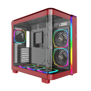Корпус Montech KING 95 PRO (Red) ATX/Micro-ATX/Mini-ITX 2xUSB3.0 1xType-C 1xAudio 1xMic Красный..