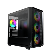 Корпус Montech X5M (B) Micro-ATX/Mini-ITX 1xUSB3.0 1xUSB2.0 1xType-C 1xAudio Черный..