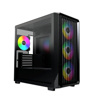 Корпус Montech X5M (B) Micro-ATX/Mini-ITX 1xUSB3.0 1xUSB2.0 1xType-C 1xAudio Черный в Metoo.kz - Metoo (1)