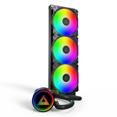 Водяное охлаждение для CPU Montech LightFlow ARGB 360 (B) TDP 300W 3x120 1170/1851/AM4/AM5 Black..