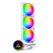 Водяное охлаждение для CPU Montech LightFlow ARGB 360 (W) TDP 300W 3x120 1170/1851/AM4/AM5 White..