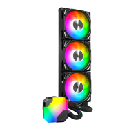 Водяное охлаждение для CPU Montech HyperFlow ARGB 360 (B) TDP 320W 3x120 115x-1851/AM3-AM5 Black..