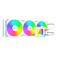 Водяное охлаждение для CPU Montech PureFlow ARGB 360 (W) TDP 320W 3x120 115x-1851/AM4/AM5 White..