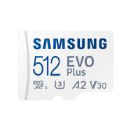 Карта памяти 512GB Samsung EVO Plus microSDXC+Adapter, Class 10, MB-MC512SA/EU..