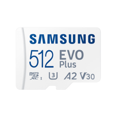 Карта памяти 512GB Samsung EVO Plus microSDXC+Adapter, Class 10, MB-MC512SA/EU..