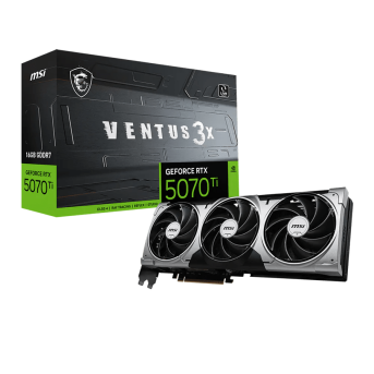 Видеокарта MSI GeForce RTX 5070 Ti 16G VENTUS 3X, 16Gb GDDR7 256-bit 1xHDMI 3xDP G507T-16V3 в Metoo.kz - Metoo (1)