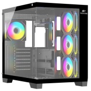 Корпус Wintek Bastion 925-B TG, ATX, USB 1*3.0/2*2.0, 4*12cm ARGB PWM (контр. + пульт д/у)..