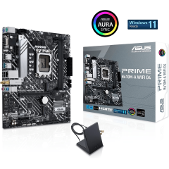 Материнская плата ASUS PRIME H610M-A WIFI D4, LGA1700 2xDDR4 4xSATA3 2xM.2 D-Sub HDMI DP mATX