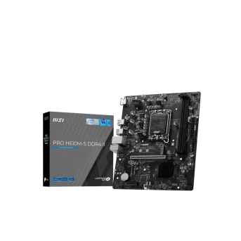 Материнская плата MSI PRO H610M-S DDR4 II LGA1700 H610 2xDDR4 2xSATA 1xM.2 1xHDMI mATX в Metoo.kz - Metoo (1)