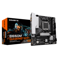 Материнская плата GIGABYTE B650M GAMING WIFI, AM5, 2xDDR5, PCIe4.0, HDMI+D-Sub, 1xM.2, Wi-Fi, mATX..