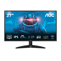 Монитор 27 AOC 27B36X IPS 1920x1080 144Hz 0.5ms 300cd/m2 1500:1 1xHDMI 1xDP 1xAudioOut Черный..