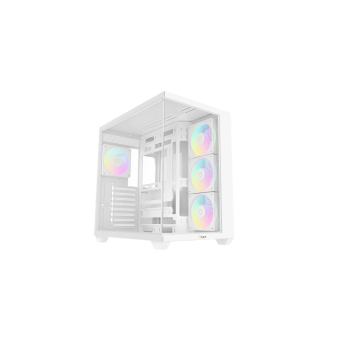 Корпус Ocypus Gamma C74 WH ARGB ATX/mATX/mini-ITX 2xUSB3.0 1xType-C Белый Gamma-C74-WHD400XX-GL в Metoo.kz - Metoo (1)