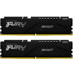 Оперативная память 32GB Kit (2x16) DDR5 5200MHz Kingston FURY Beast Black XMP CL40 KF552C40BBK2-32..