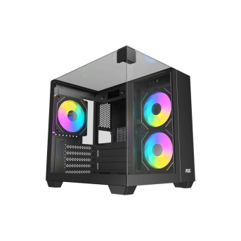 Корпус AOC CG389B 3F M-ATX/ITX 1xUSB2.0 1xUSB3.0 1xType-C 1xAudio/Mic Черный AOC-CG389-BF3V1R0T3-G в Metoo.kz - Metoo (1)