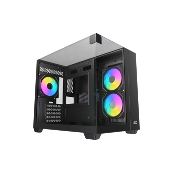Корпус AOC CG399MB 3F M-ATX/ITX 2xUSB3.0 1xType-C 1xAudio/Mic Черный AOC-CG399M-BF3V1R0T3-G в Metoo.kz - Metoo (1)