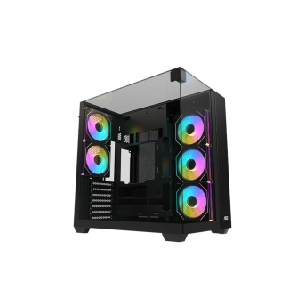 Корпус AOC CG409B 5F ATX/M-ATX/ITX 2xUSB3.0 1xType-C 1xAudio/Mic Черный AOC-CG409-BF5V1R0T3-G в Metoo.kz - Metoo (1)