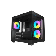 Корпус AOC CG381B 3F M-ATX/ITX 1xUSB2.0 1xUSB3.0 1xType-C 1xAudio/Mic Черный AOC-CG381-BF3V1R0T2-G..