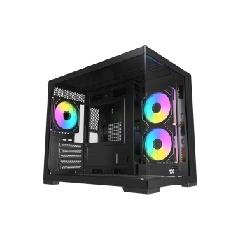 Корпус AOC CG392B 3F M-ATX/ITX 1xUSB2.0 1xUSB3.0 1xType-C 1xAudio/Mic Черный AOC-CG392-BF3V2R0T2-G в Metoo.kz - Metoo (1)