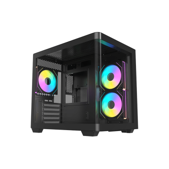 Корпус AOC CG350B 3F M-ATX/ITX 1xUSB2.0 1xUSB3.0 1xType-C 1xAudio/Mic Черный AOC-CG350-BF3V1R0W2-G в Metoo.kz - Metoo (1)