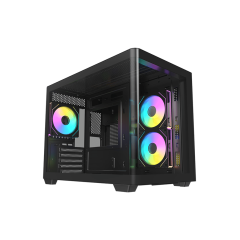 Корпус AOC CG355B 3F M-ATX/ITX 2xUSB3.0 1xType-C 1xAudio/Mic Черный AOC-CG355-BF3V1R0W2-G..