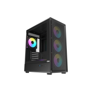 Корпус AOC CG450B 4F M-ATX/ITX 1xUSB2.0 1xUSB3.0 1xType-C 1xAudio/Mic Черный AOC-CG450-BF4V1R0UD-G..