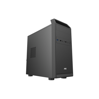 Корпус AOC CB104B M-ATX/ITX 2xUSB2.0 1xUSB3.0 1xAudio 1xMic Kensington Черный AOC-CB104-BEV1B-G в Metoo.kz - Metoo (1)