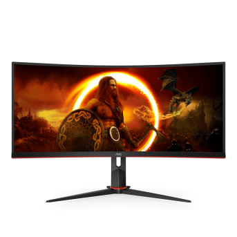 Монитор Игровой 34" AOC CU34G2X/<wbr>BK/<wbr>01 VA 3440x1440@144Hz 300cd/<wbr>m2 Curved 3000:1 1мс 2xHDMI 2xDP - Metoo (1)