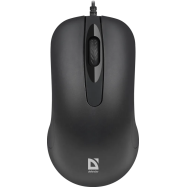 Мышь проводная Defender Classic MB-230 (Черный), USB 4кн, 1кл-кн, 1000-1200 dpi, НОВИНКА!