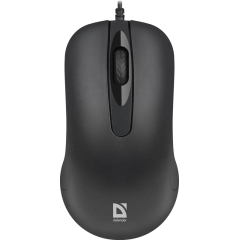 Мышь проводная Defender Classic MB-230 (Черный), USB 4кн, 1кл-кн, 1000-1200 dpi, НОВИНКА!