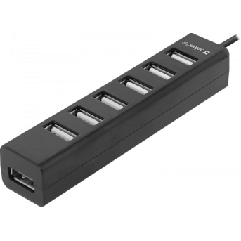 7-портовый мини-разветвитель USB 2.0 Defender Quadro Swift, НОВИНКА! - Metoo (1)