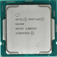 Процессор Intel Pentium G6400 4,0 GHz 4Mb 2/4 Comet Lake UHD Graphics 610 58W FCLGA1200 Tray..