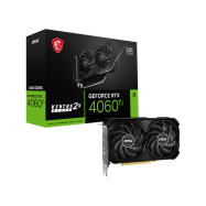 Видеокарта MSI GeForce RTX 4060TI VENTUS 2X BLACK 16G OC, 16G GDDR6 128-bit HDMI 3xDP