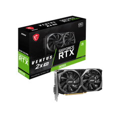 Видеокарта MSI GeForce RTX 3050 VENTUS 2X 8G OC, 8G GDDR6 DVI HDMI DP RTX 3050 VENTUS 2X XS 8G OC..