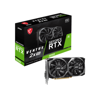 Видеокарта MSI GeForce RTX 3050 VENTUS 2X 8G OC, 8G GDDR6 DVI HDMI DP RTX 3050 VENTUS 2X XS 8G OC - Metoo (1)