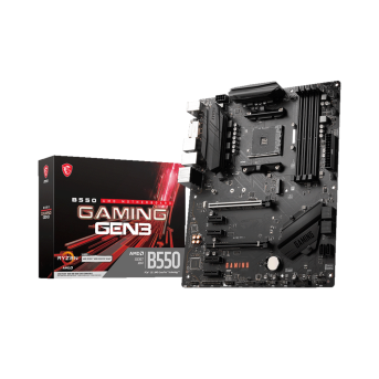 Материнская плата MSI B550 GAMING GEN3 AM4 4xDDR4 6xSATA3 RAID 1xM.2 HDMI DVI ATX - Metoo (1)