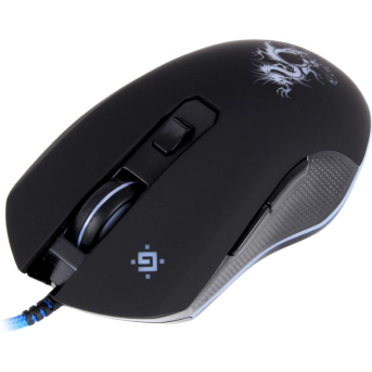 Мышь проводная игровая оптическая Defender Sky Dragon GM-090L (черный),USB, 6 кн. + колесо, коврик - Metoo (1)