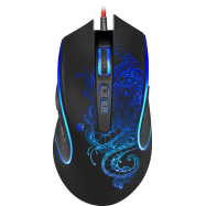 Мышь проводная игровая оптическая Defender Venom GM-640L (черный),USB, 8 кнопок, 800-3200 dpi, НОВ..