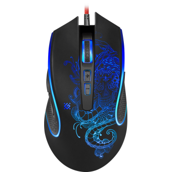 Мышь проводная игровая оптическая Defender Venom GM-640L (черный),USB, 8 кнопок, 800-3200 dpi, НОВИН в Metoo.kz - Metoo (1)