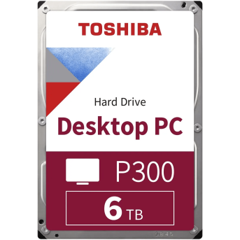 Жесткий диск HDD 6Tb TOSHIBA P300 SATA 6Gb/<wbr>s 5400rpm 128Mb 3.5" HDWD260UZSVA - Metoo (1)