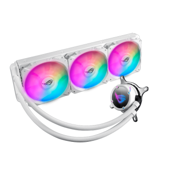 Водяное охлаждение CPU Asus ROG STRIX LC 360 RGB WHITE EDITION Liquid CPU Cooler, 3 x12cm - Metoo (1)