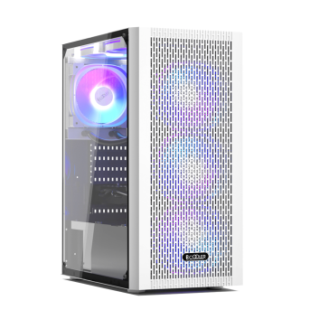 Корпус PCCooler MA100 MESH WH ATX/<wbr>M-ATX/<wbr>ITX USB3.0, 2xUSB2.0 White - Metoo (1)