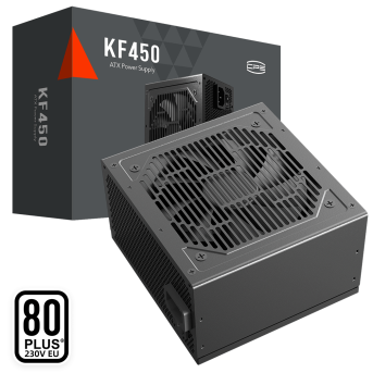 Блок питания PCCooler KF450 450W Non Modular 80 PLUS White Fan 120mm Черный P3-F450-W1H в Metoo.kz - Metoo (1)