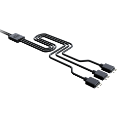 3 pin ARGB разветвитель для вентиляторов CoolerMaster 1 на 3 вентилятора 50 см MFX-AWHN-3NNN1-R1..