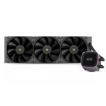 Водяное охлаждение для CPU PCCooler DE360 BK, TDP 310W, ARGB 3x120см Black - Metoo (1)