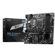 Материнская плата MSI PRO B760M-P LGA1700 4xDDR5 4xSATA3 RAID 2xM.2 HDMI DP mATX