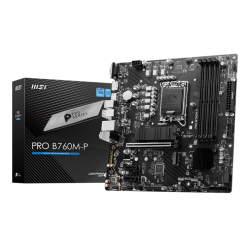 Материнская плата MSI PRO B760M-P LGA1700 4xDDR5 4xSATA3 RAID 2xM.2 HDMI DP mATX