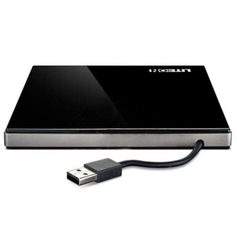 Внешний привод LiteOn DVD-RW eBAU108-11 Slim USB 24x-8x Черный Box в Metoo.kz - Metoo (1)