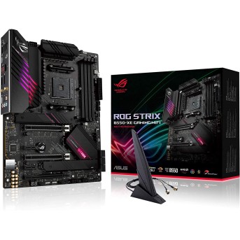 Материнская плата ASUS ROG STRIX B550-XE GAMING WIFI AM4 4xDDR4 6xSATA3 Raid 2xM.2 HDMI DP ATX в Metoo.kz - Metoo (1)