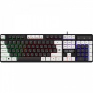 Клавиатура USB Defender Dark Knight GK-077 Черно-белая 45077
