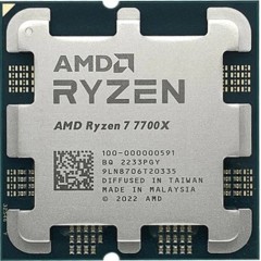 Процессор AMD Ryzen 7 7700X 4,5Гц (5,4ГГц Turbo) 8C/16T 32MB L3 105W-142W AM5 OEM 100-000000591..